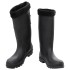 Botas de agua con calcetines extraíbles negro número 46