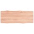 Tablero mesa madera tratada borde natural marrón