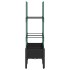 Jardinera con enrejado PP negro 80x40x142,5