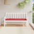 Cojín de banco de jardín tela Oxford rojo 150x50x7