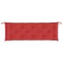 Cojín de banco de jardín tela Oxford rojo 150x50x7