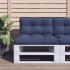 Set de cojines para sofá de palets tela azul marino 70x40x12