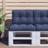 Set de cojines para sofá de palets tela azul marino 60x40x12