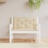 Cojines de banco de jardín 2 uds tela Oxford beige 100x50x7