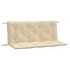 Cojines de banco de jardín 2 uds tela Oxford beige 120x50x7