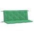 Cojines de banco de jardín 2 uds tela Oxford verde 120x50x7