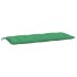 Cojines de banco de jardín 2 uds tela Oxford verde 120x50x7