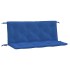Cojines de banco de jardín 2 uds tela Oxford azul 120x50x7