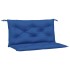 Cojines de banco jardín 2 uds tela Oxford azul real 100x50x7
