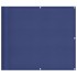 Pantalla de balcón 100% poliéster Oxford azul 90x1000