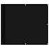 Pantalla de balcón 100% poliéster Oxford negro 90x800