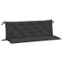 Cojines de banco de jardín 2 uds tela Oxford negro 150x50x7