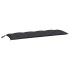 Cojines de banco de jardín 2 uds tela Oxford negro 150x50x7