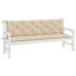 Cojines de banco de jardín 2 uds tela Oxford beige 180x50x7