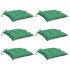 Cojines para palets 6 unidades tela Oxford verde 50x50x7