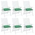 Cojines para palets 6 unidades tela Oxford verde 50x50x7