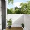 Pantalla de balcón 100% poliéster Oxford blanco 120x700 cm