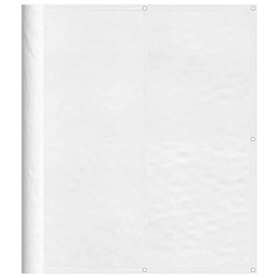 Pantalla de balcón 100% poliéster Oxford blanco 120x700