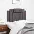 Cabecero de cama acolchado cuero sintético gris 90