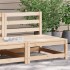 Sofá jardín sin reposabrazos madera maciza de pino 70x70x67