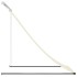 Toldo retráctil de tela y acero crema 150x150