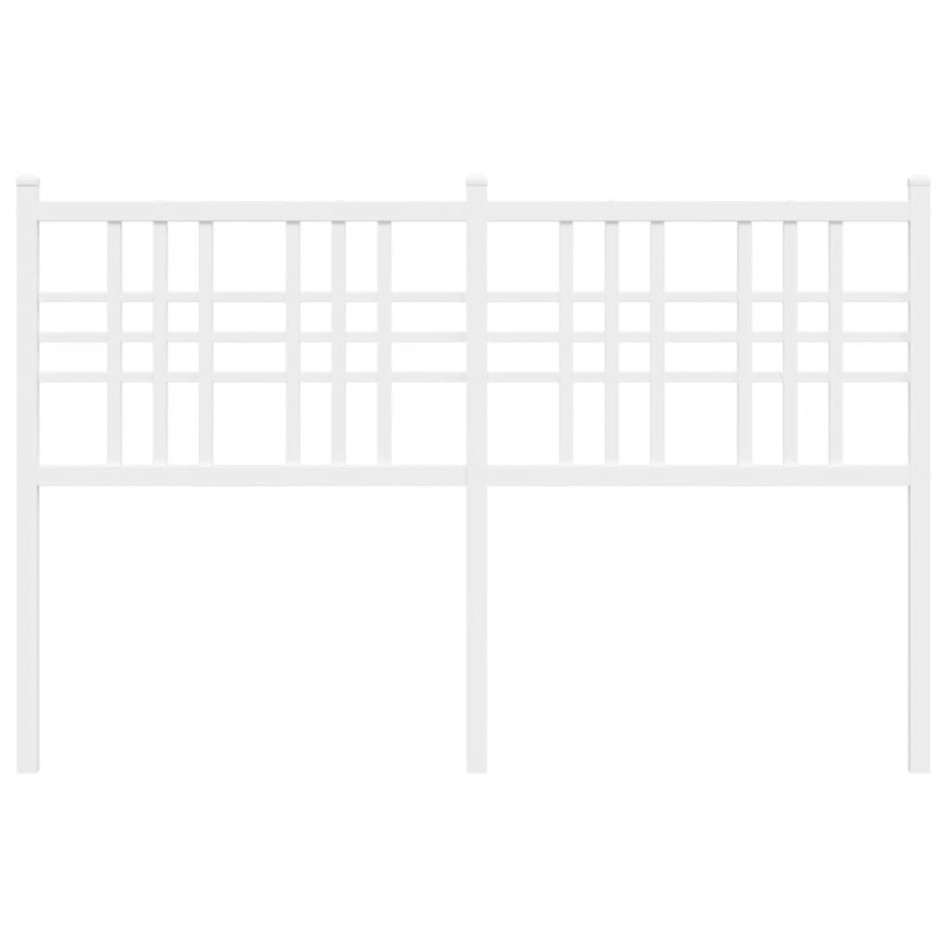 Cabecero de metal blanco 120