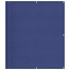 Pantalla de balcón 100% poliéster Oxford azul 120x800