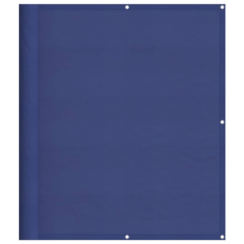Pantalla de balcón 100% poliéster Oxford azul 120x800