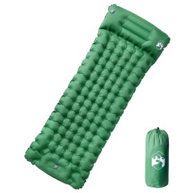 Colchón de camping autoinflable con almohada 1 persona