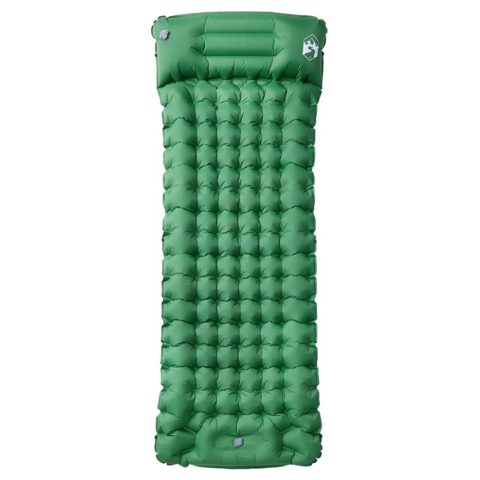 Colchón de camping autoinflable con almohada 1 persona