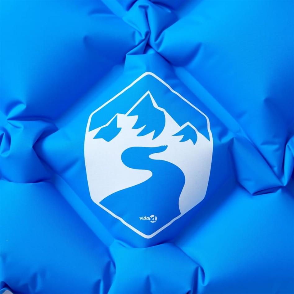 Colchón de camping inflable con almohada 1 persona