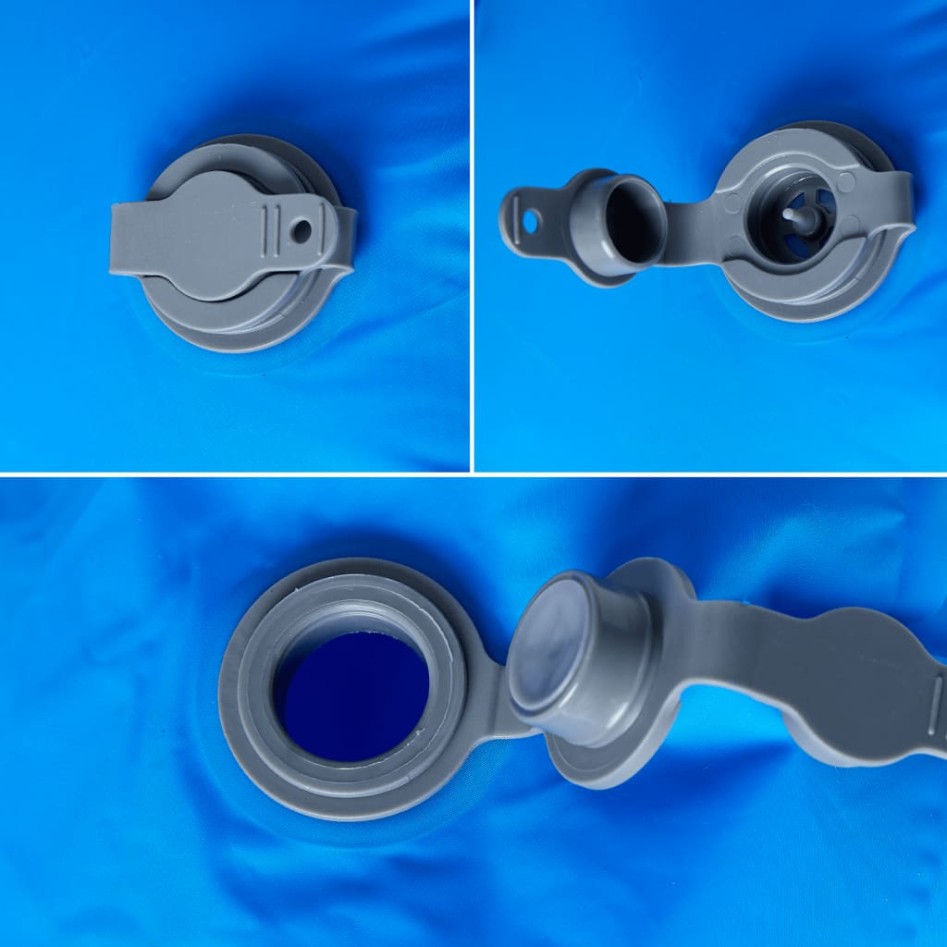 Colchón de camping inflable con almohada 1 persona