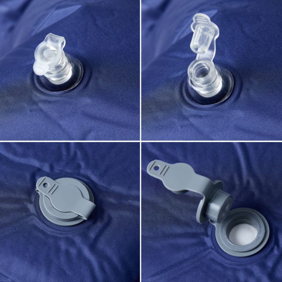 Colchón de camping autoinflable con almohada 1 persona