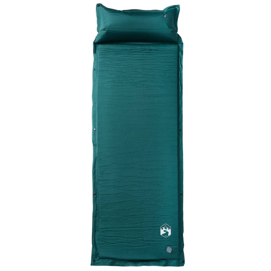 Colchón de camping autoinflable con almohada 1 persona
