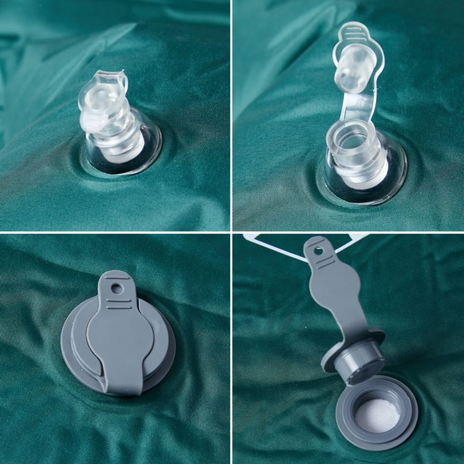 Colchón de camping autoinflable con almohada 1 persona