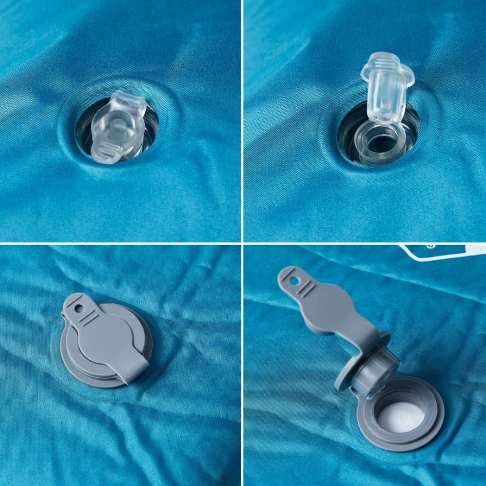 Colchón de camping autoinflable con almohada 1 persona