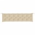 Cojín de banco de jardín tela Oxford beige 200x50x7
