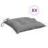 Cojines de silla de jardín 4 uds tela Oxford gris 50x50x7