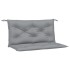 Cojines de banco de jardín 2 uds tela Oxford gris 100x50x7