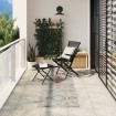 Alfombra de interior/exterior diseño vintage ARBIZU 80x250 cm