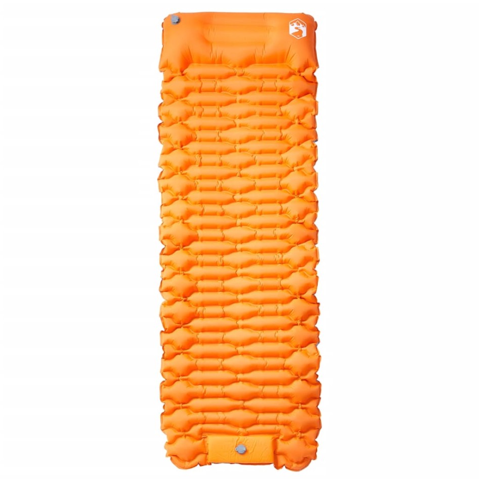 Colchón de camping autoinflable con almohada 1 persona