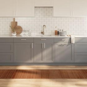 Alfombra rectangular bambú marrón 60x400