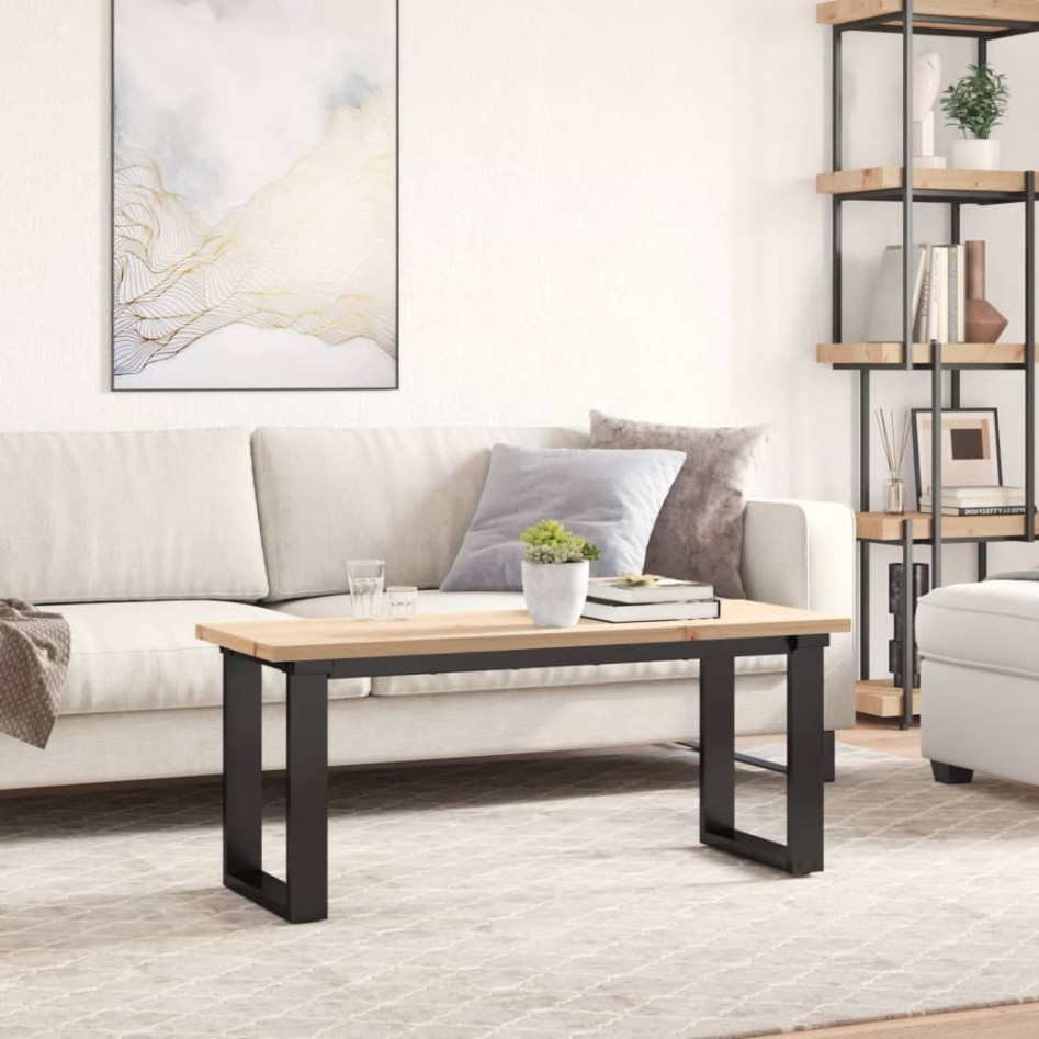 Tablero de mesa rectangular madera maciza pino 110x40x2,5