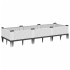 Jardinera con clavijas PP blanco 125x40x28,5