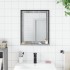 Espejo de baño con estante madera ingeniería gris