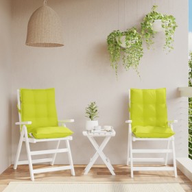 Cojines para silla respaldo bajo 2 uds tela Oxford verde