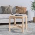 Mesa de centro de madera maciza de pino 62,5x45