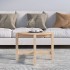 Mesa de centro de madera maciza de pino 62,5x45