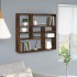 Estantería de pared contrachapada roble ahumado 90x16x78