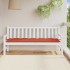 Cojín para banco de jardín tela rojo melange 180x50x7